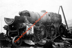 
Birds scrapyard, Pontymister with a BR standard class 5 4-6-0 being dismantled (0313)