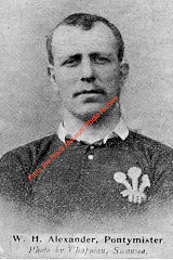 
'William Henry Alexander', Pontymister RFC, played for Wales in 1900