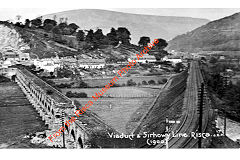
Danygraig Copper works houses and railway embankment (d10)