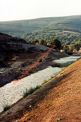 
Construction work for the bypass, Risca (a27)